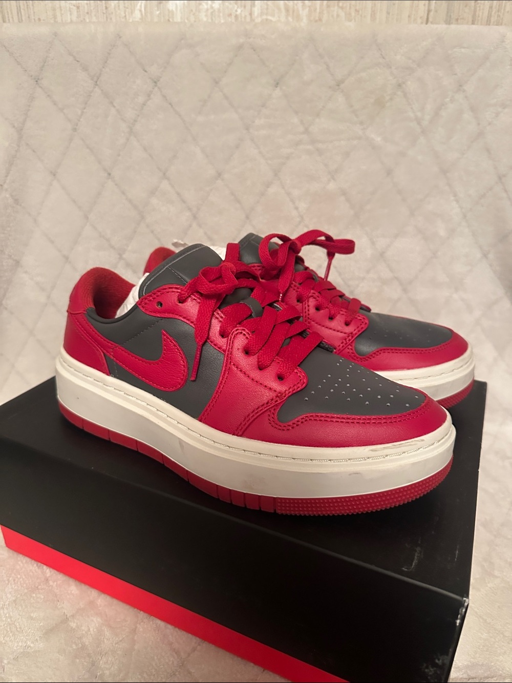 Jordan Women's Air Jordan 1 Elevate Low - Dark/Varsity Red